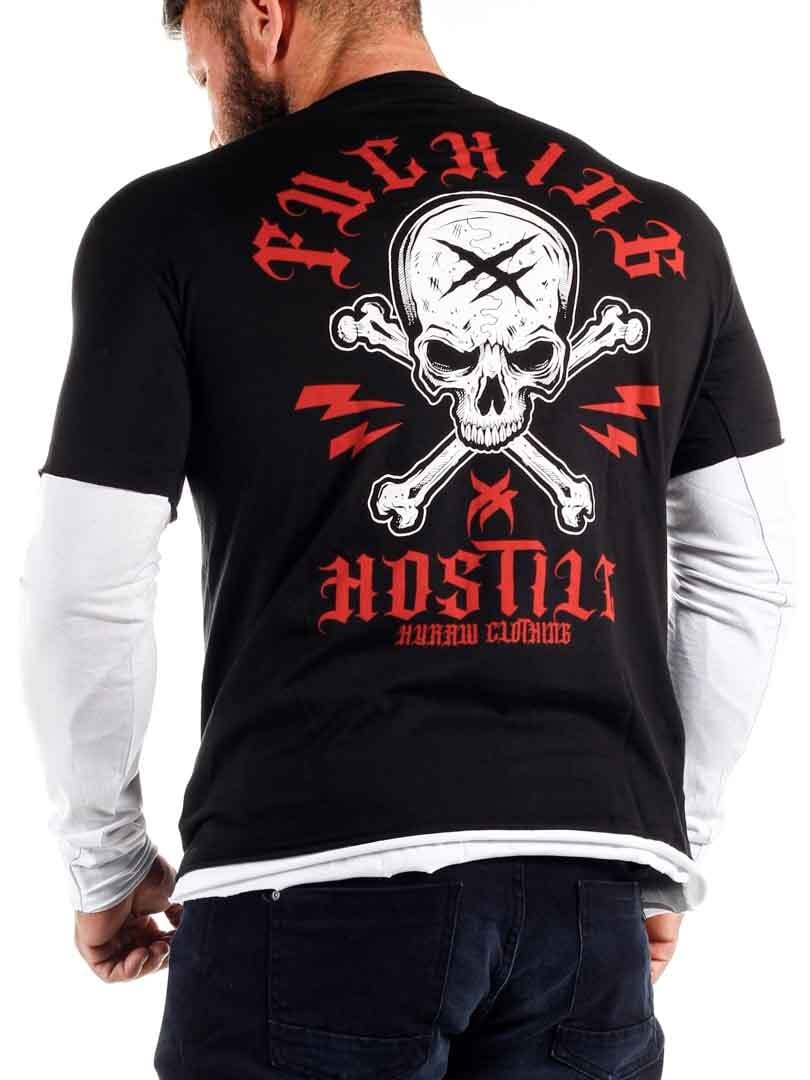 Hyraw Flag Longsleeve - Svart/Rød