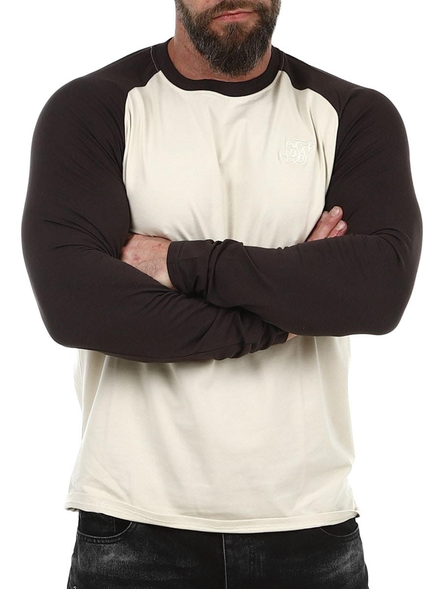 27976 Muscle Fit SikSilk Longsleeve - Beige Brown_5.jpg