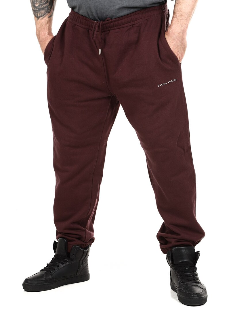 Casual Friday Joggebukse - Vinrød