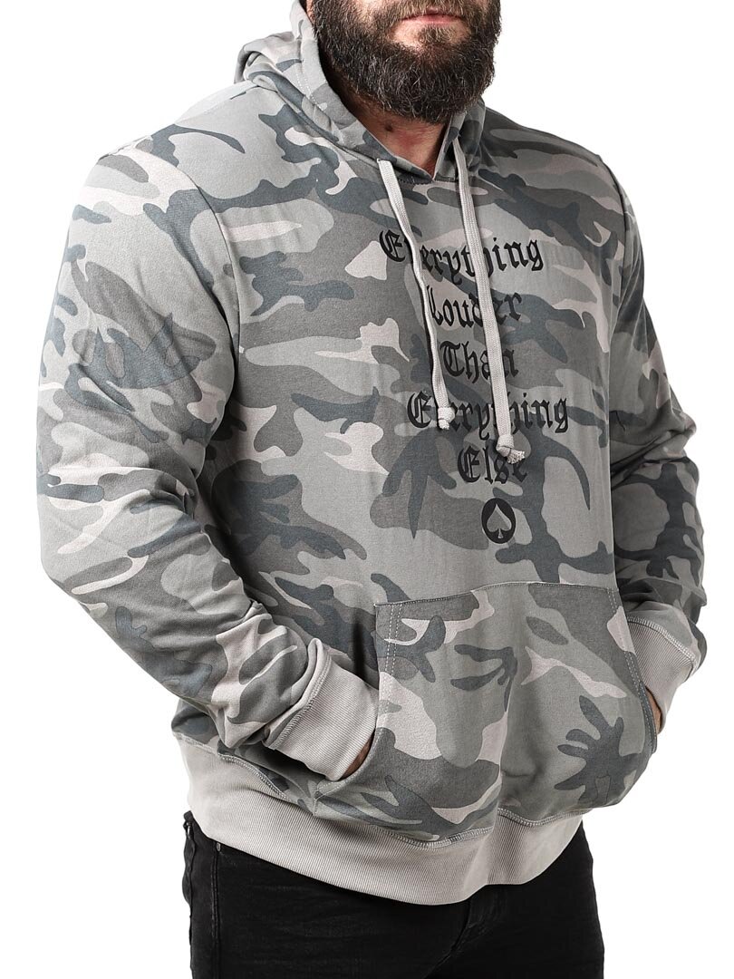 Motörhead hettegenser - Grå Camo