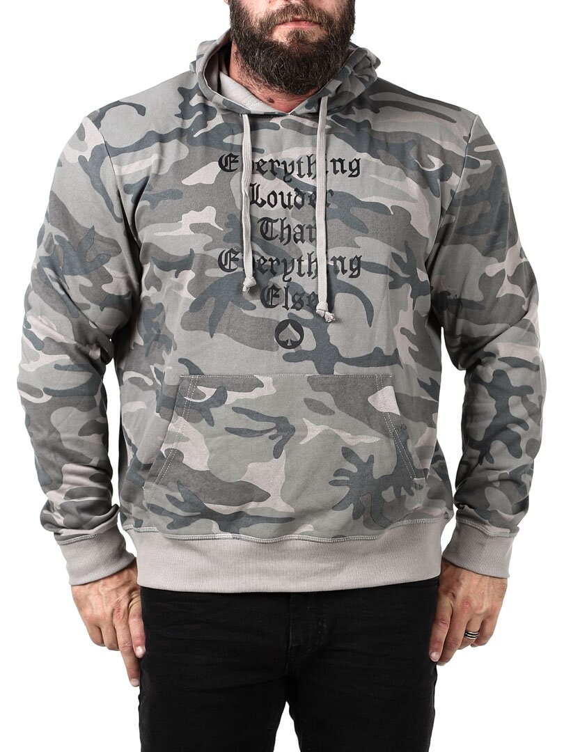 Motörhead hettegenser - Grå Camo