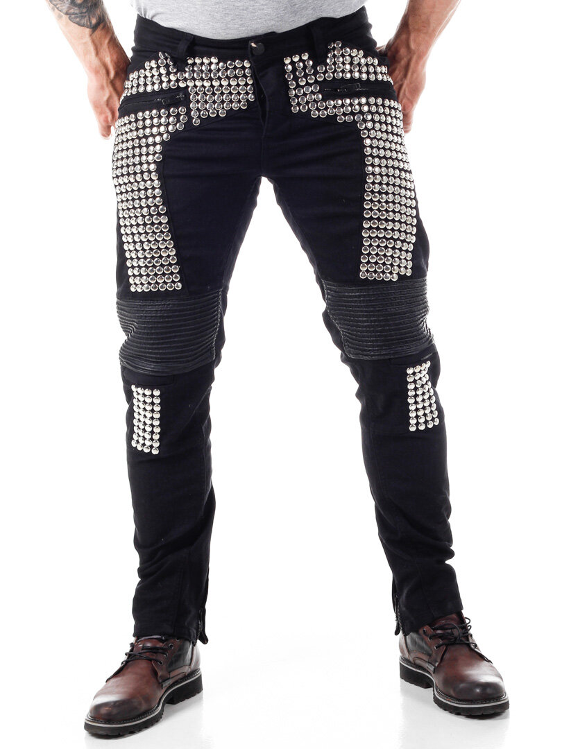 Black Stud Kingz Jeans - Svart