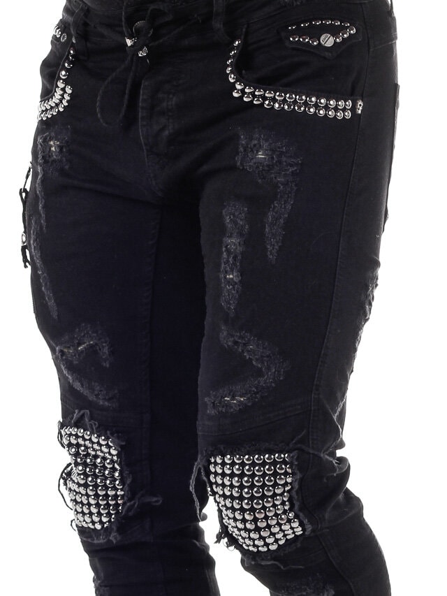 Zakai Kingz Jeans - Svart/Oransje