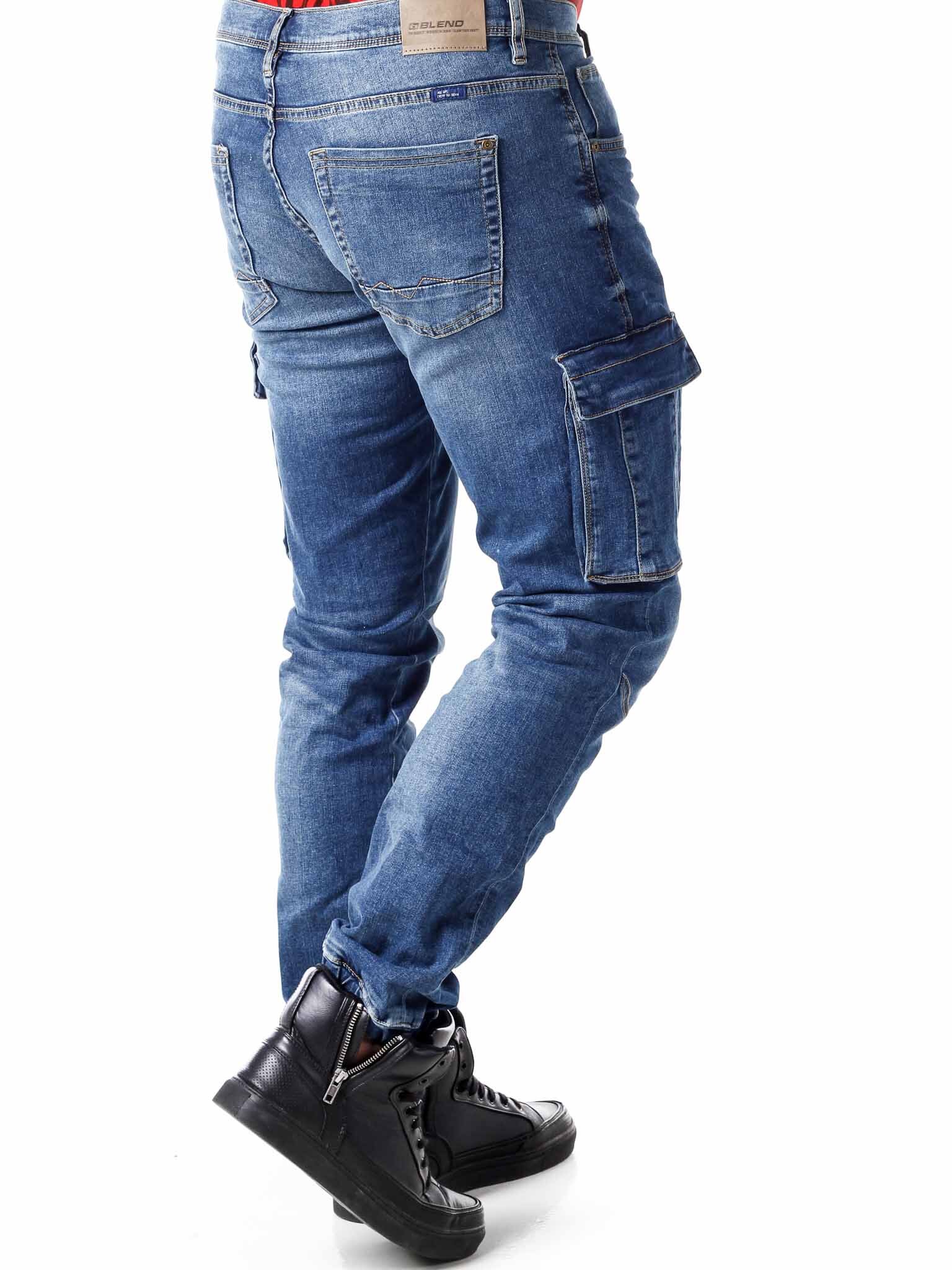 Harvey Cargo Joggjeans - Blå