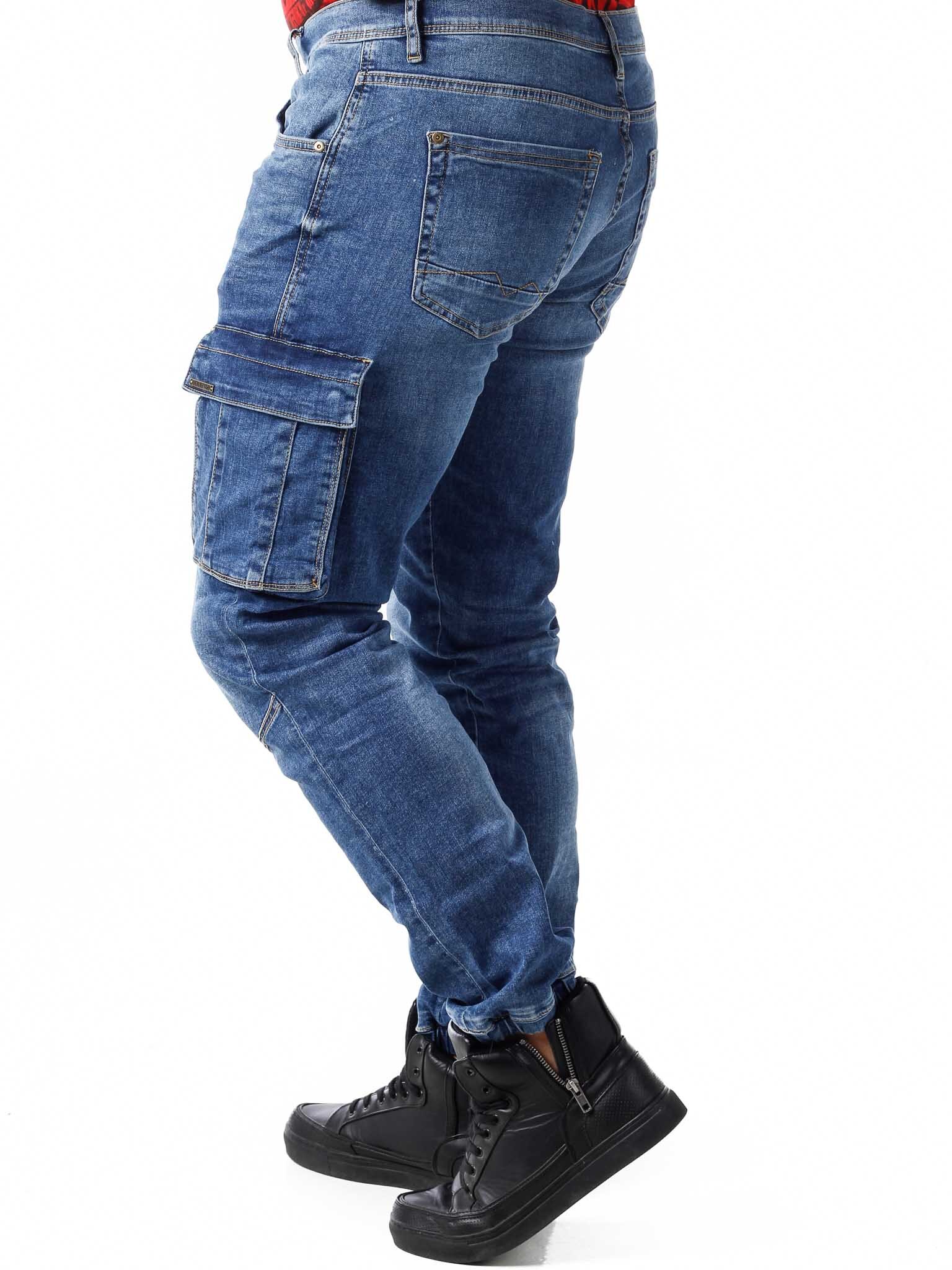 Harvey Cargo Joggjeans - Blå