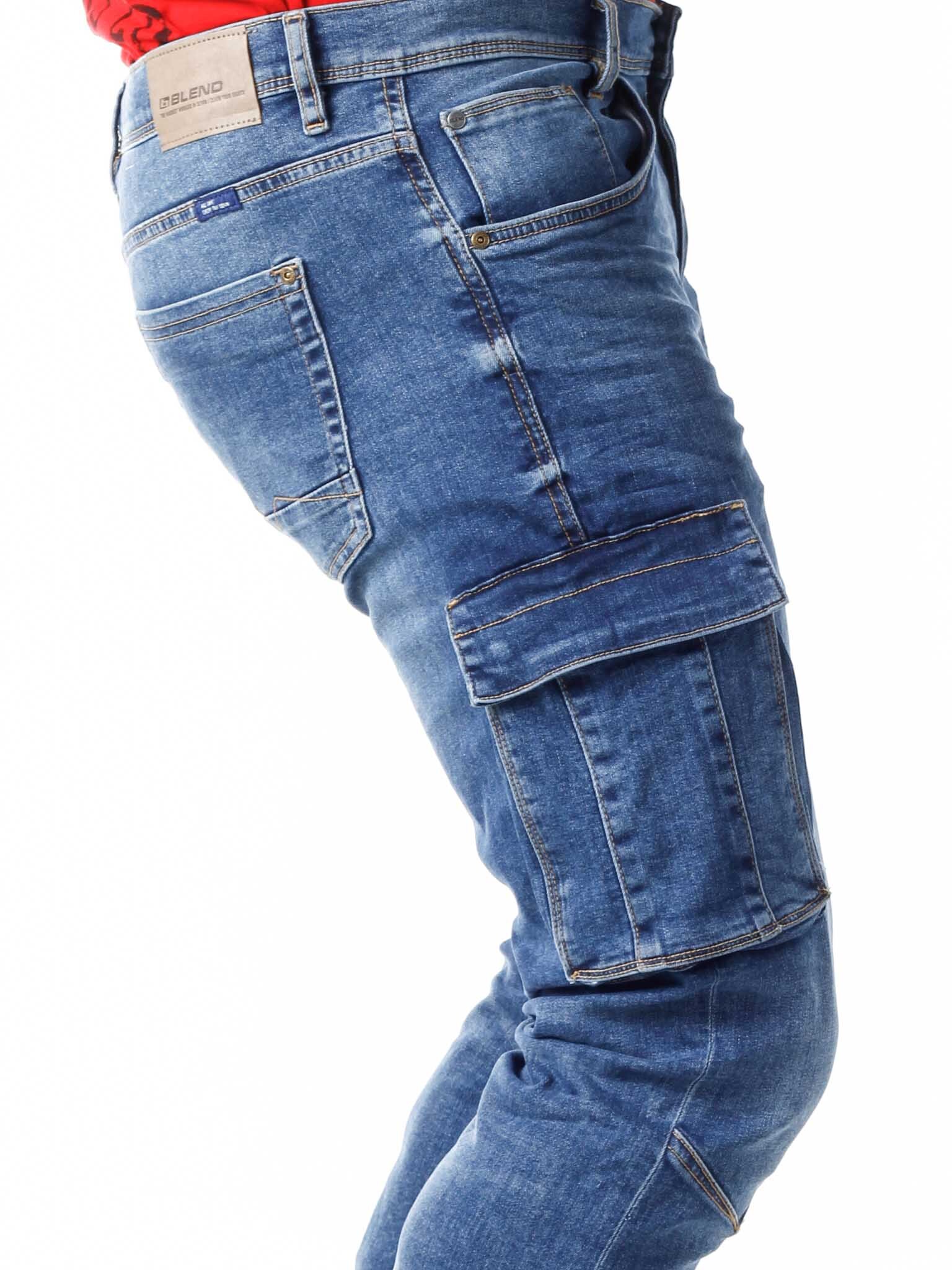 Harvey Cargo Joggjeans - Blå