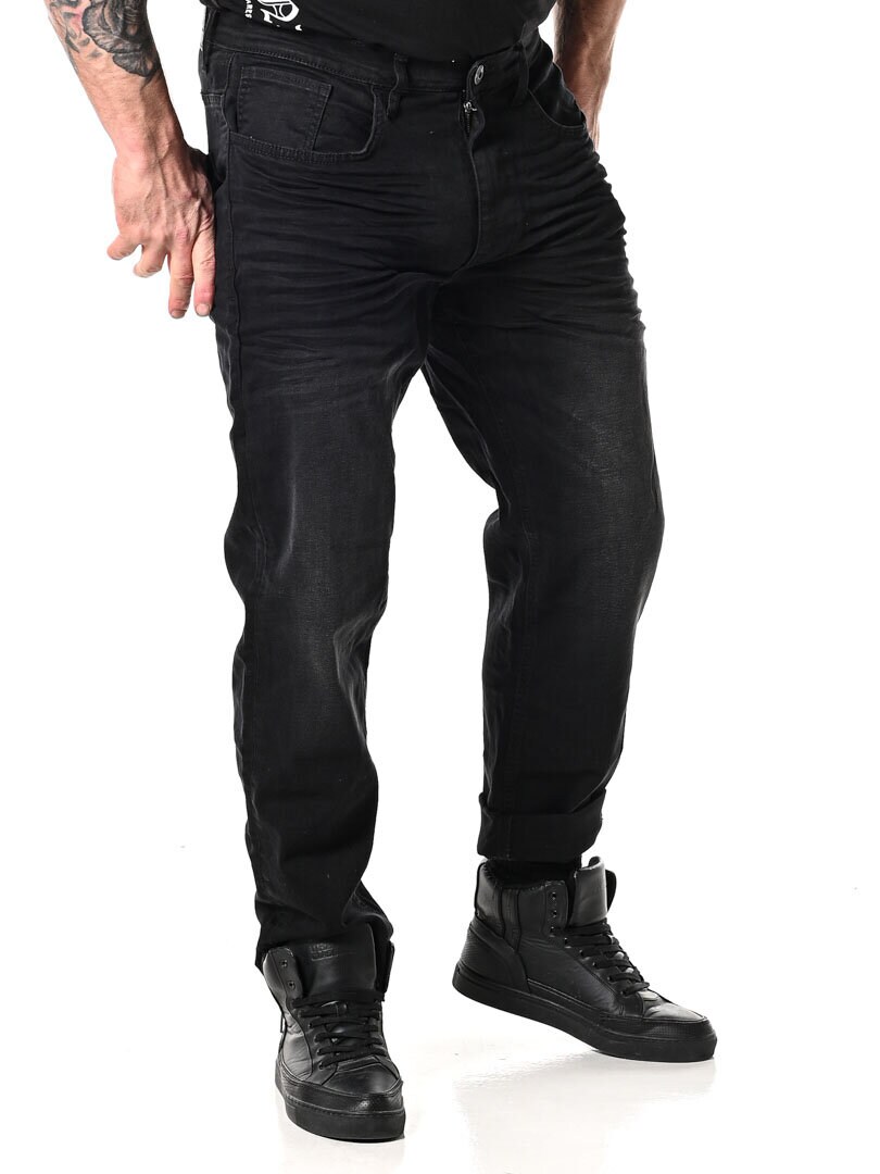 Thunder Relaxed Jeans - Svart