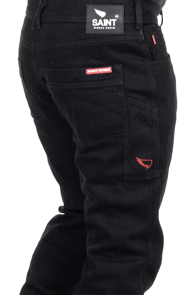 Sa1nt Workwear Straight Fit Jeans - Black