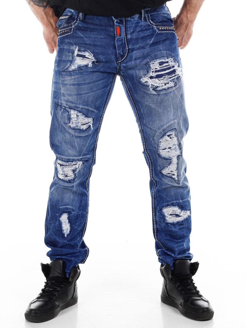 Montraz Ripped Jeans - Blå