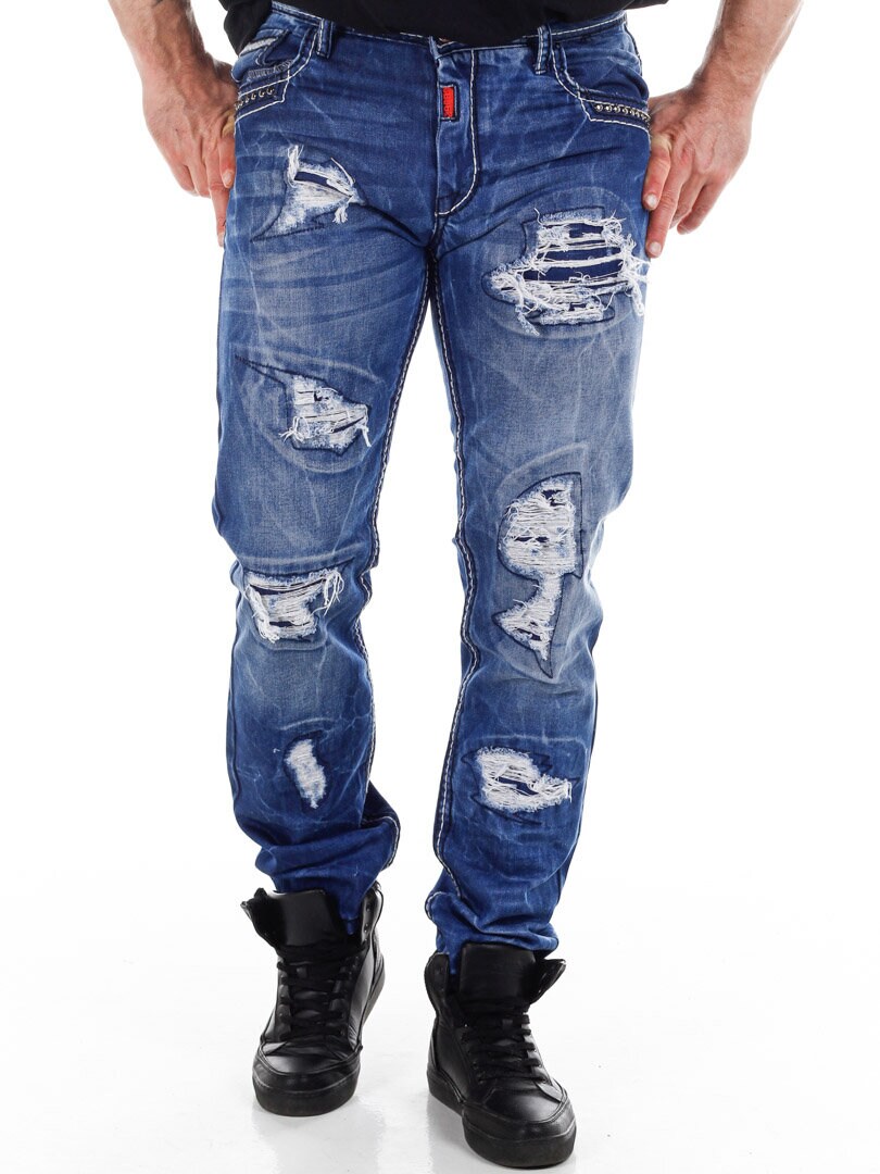 Montraz Ripped Jeans - Blå