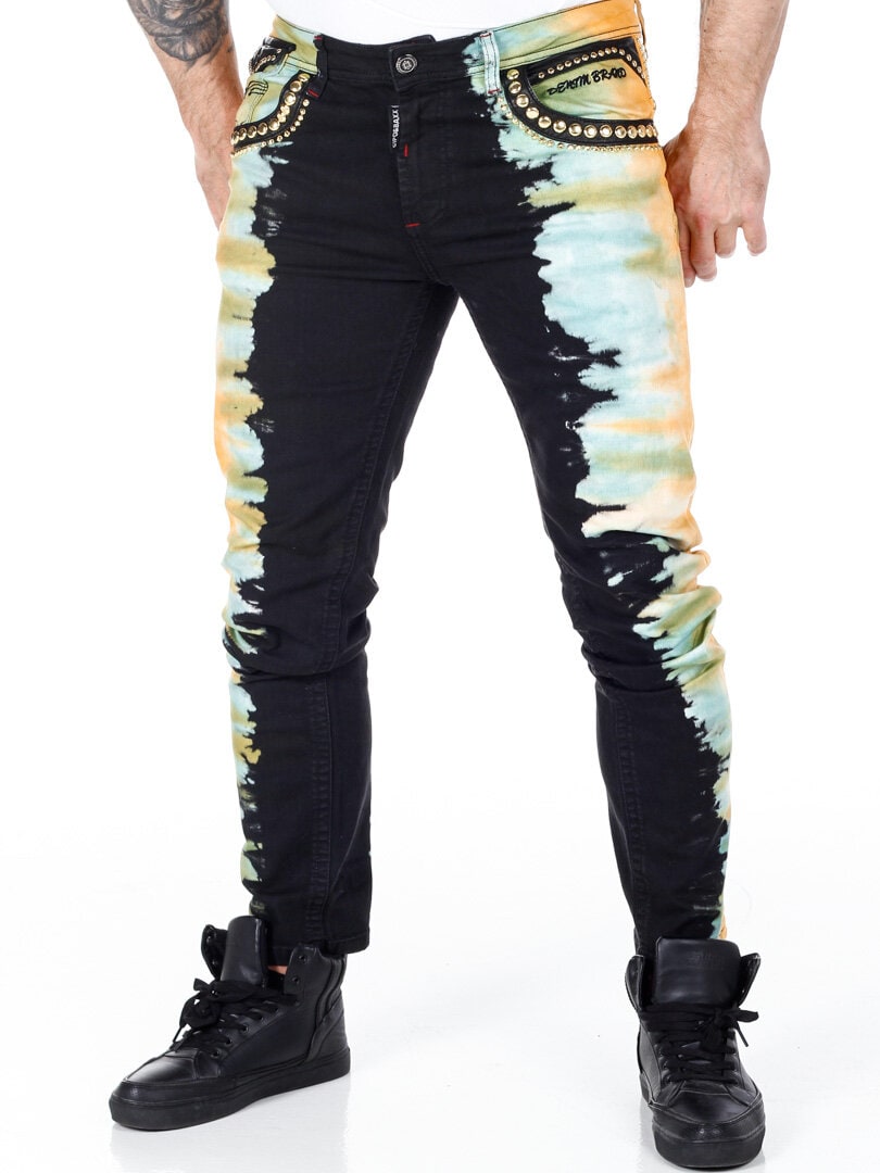 Province Cipo & Baxx Jeans - Svart/Gul