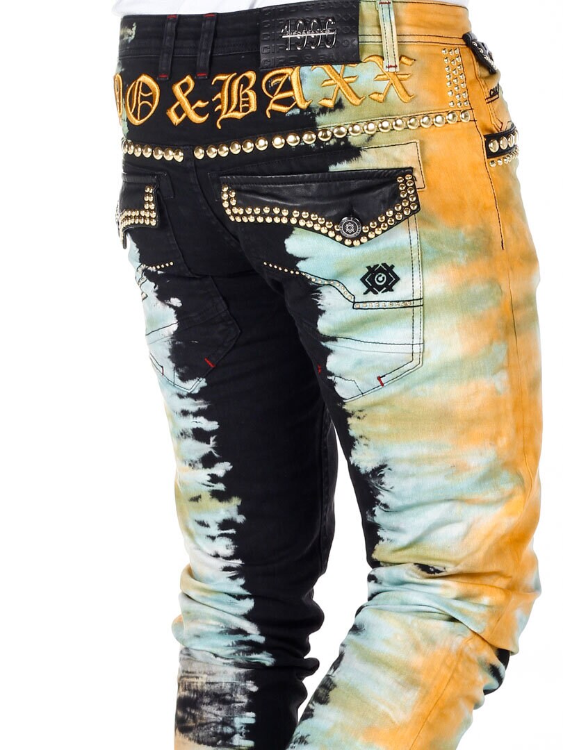 Province Cipo & Baxx Jeans - Svart/Gul