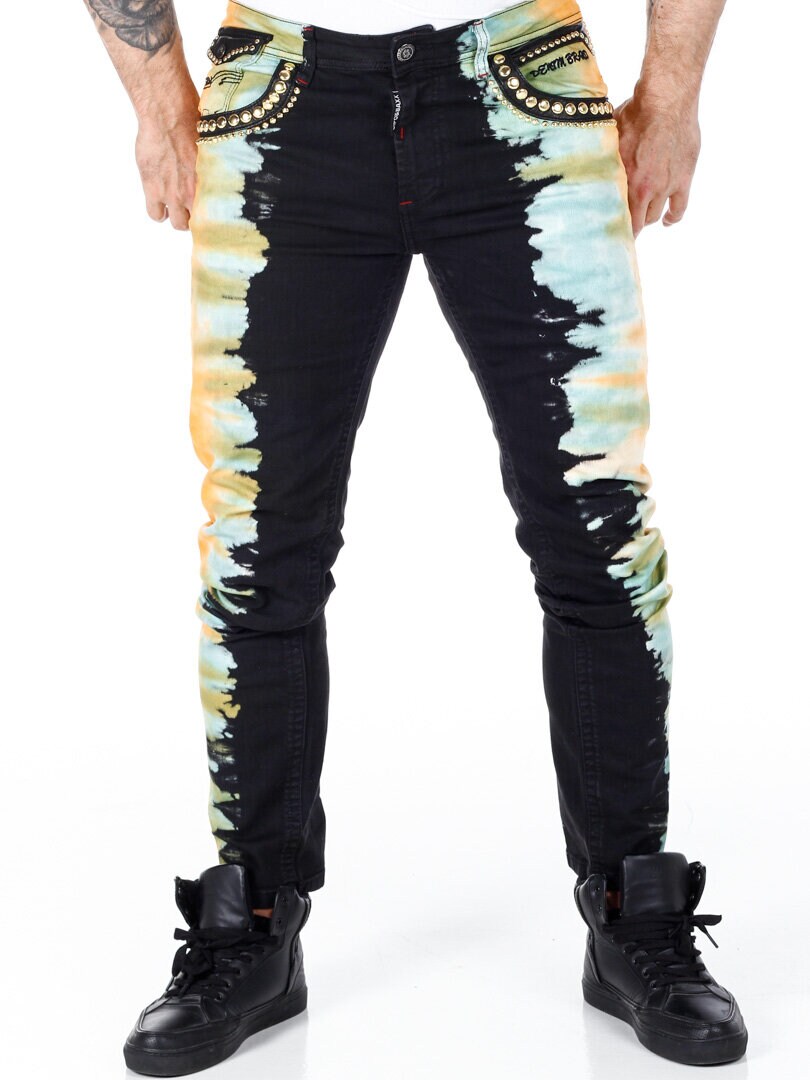 Province Cipo & Baxx Jeans - Svart/Gul