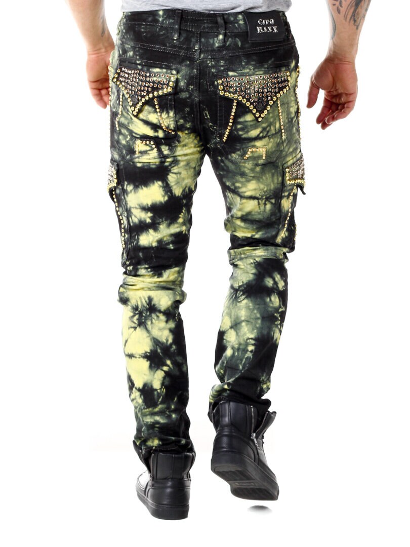 Ozon Cipo & Baxx Jeans - Gul/Svart