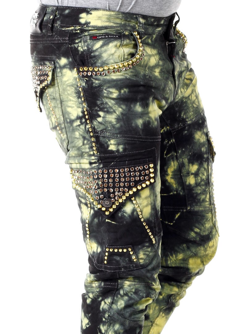 Ozon Cipo & Baxx Jeans - Gul/Svart