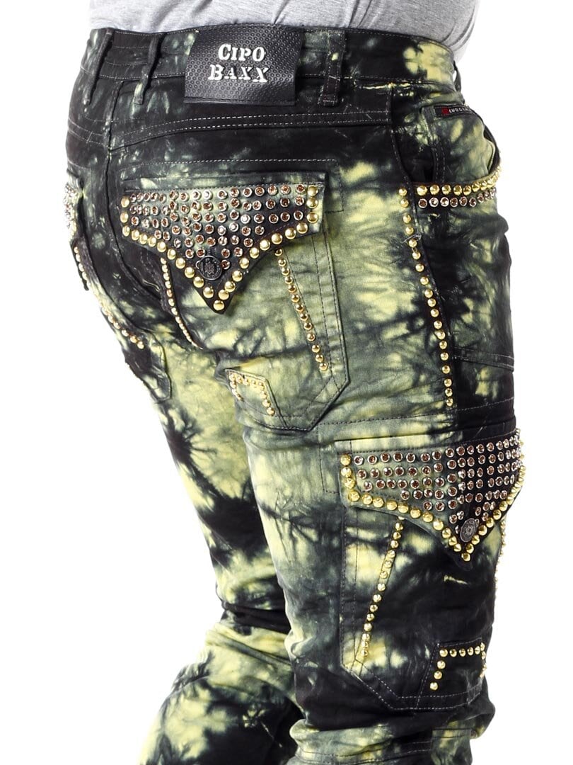 Ozon Cipo & Baxx Jeans - Gul/Svart