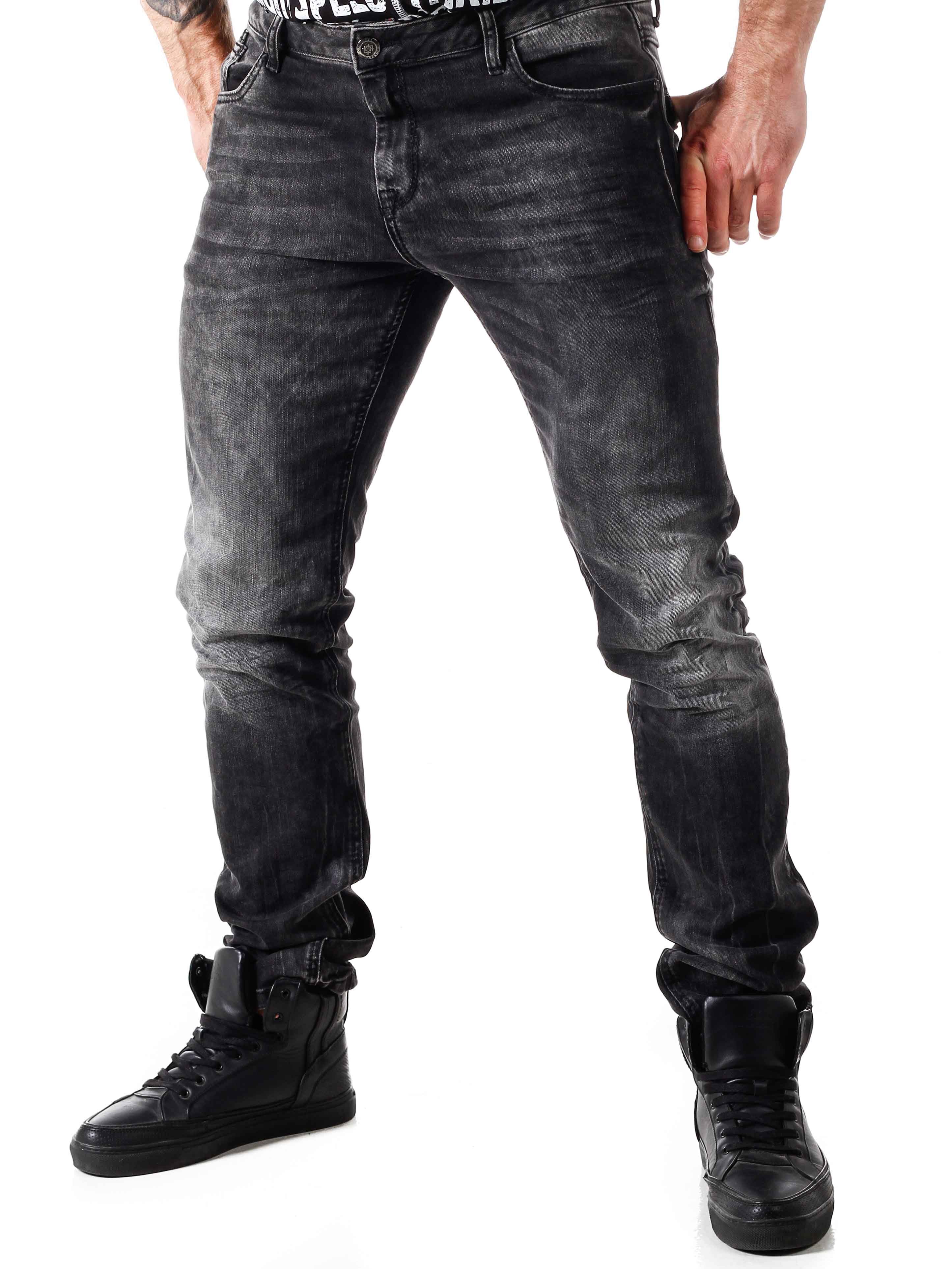 Oswin Cipo & Baxx Jeans - Mørkegrå