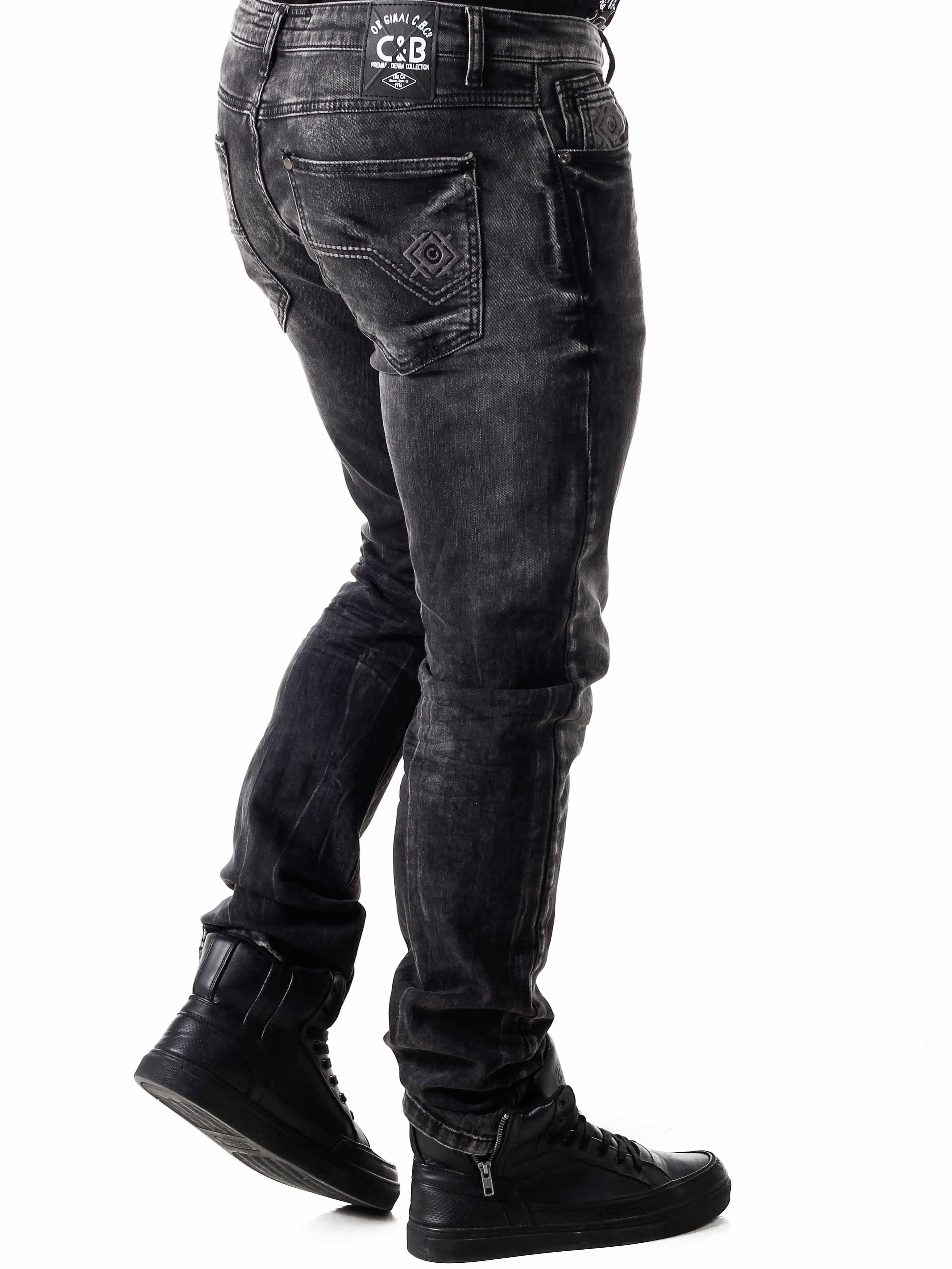 Oswin Cipo & Baxx Jeans - Mørkegrå