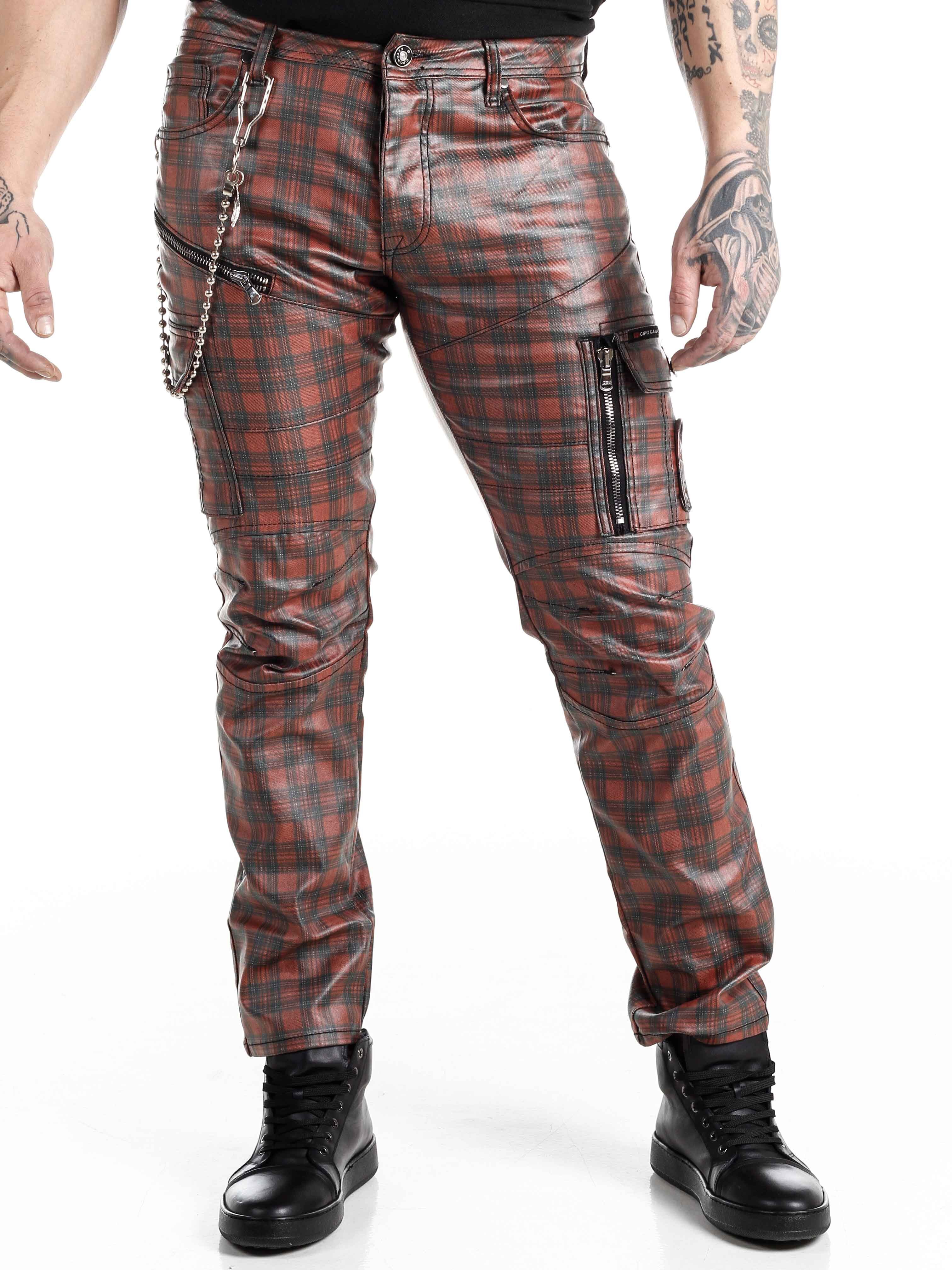 Punkrocker Cipo & Baxx Jeans - Rød
