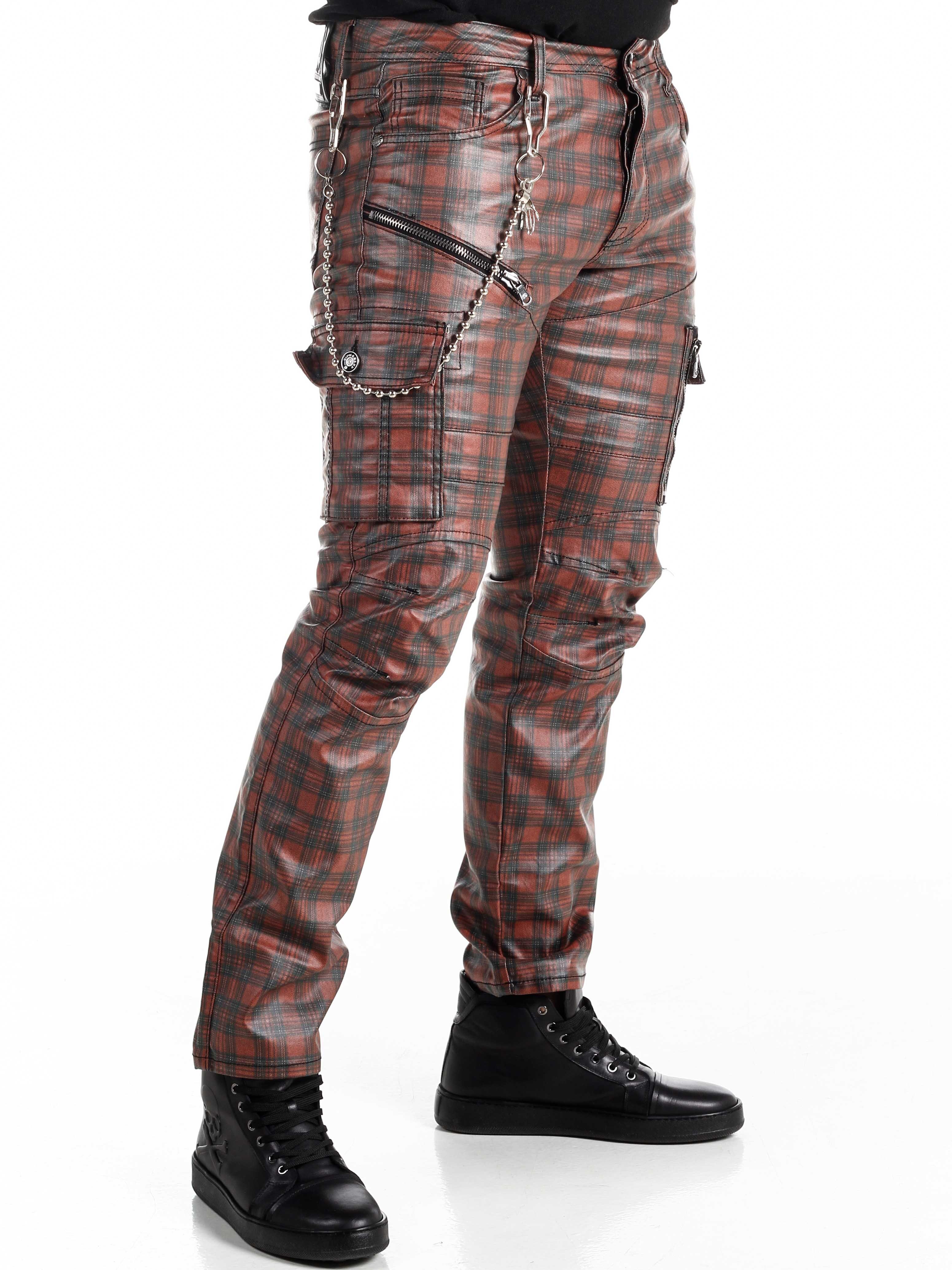 Punkrocker Cipo & Baxx Jeans - Rød