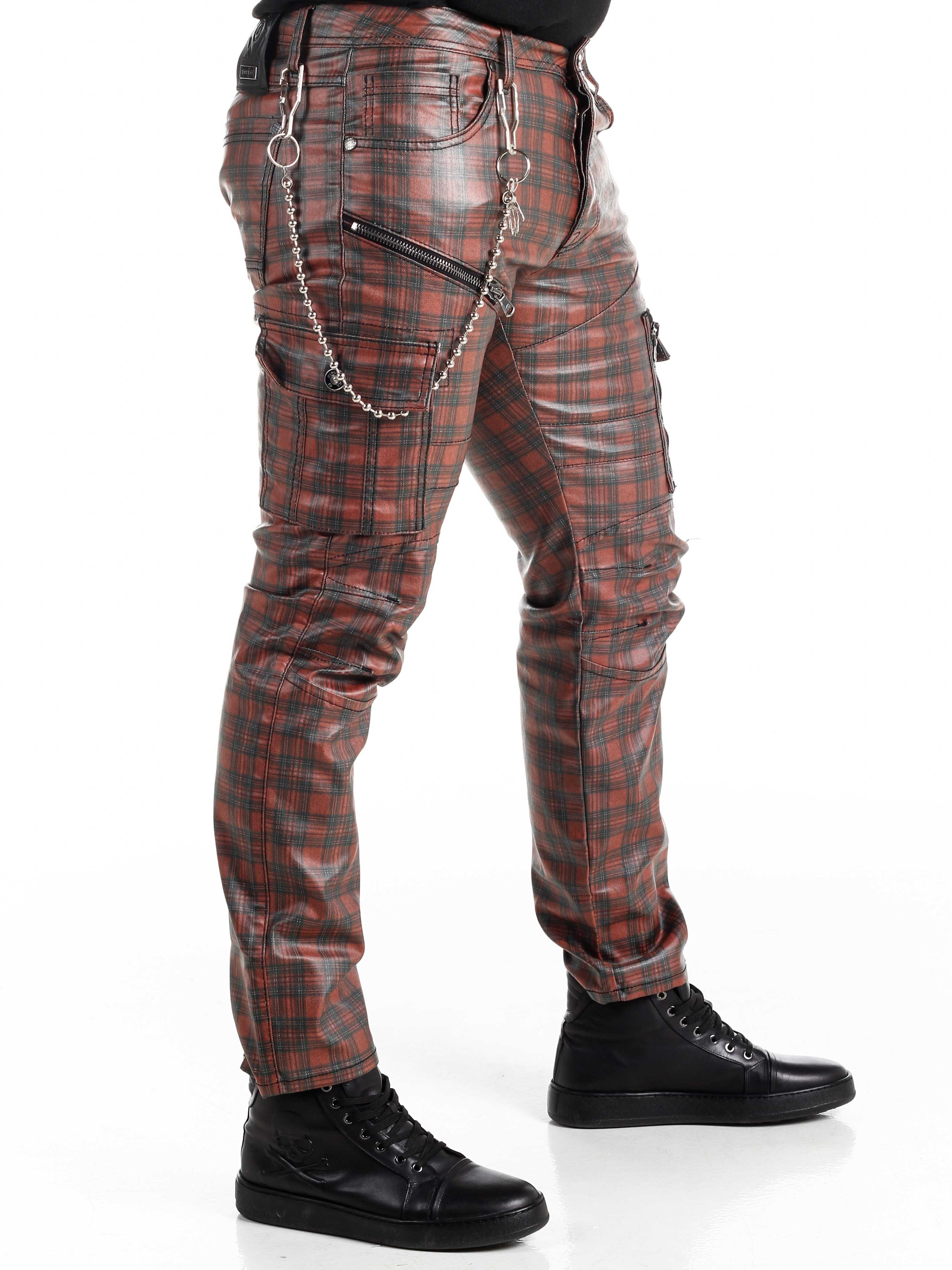 Punkrocker Cipo & Baxx Jeans - Rød