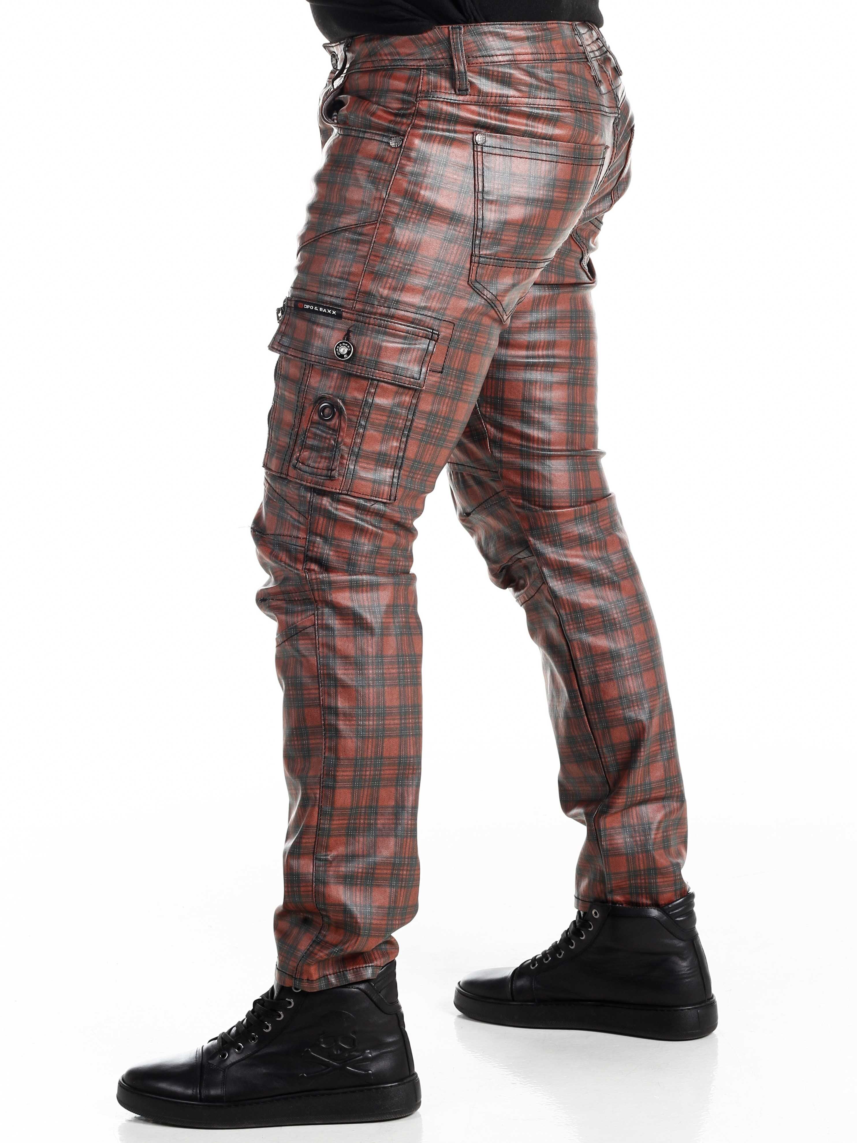 Punkrocker Cipo & Baxx Jeans - Rød