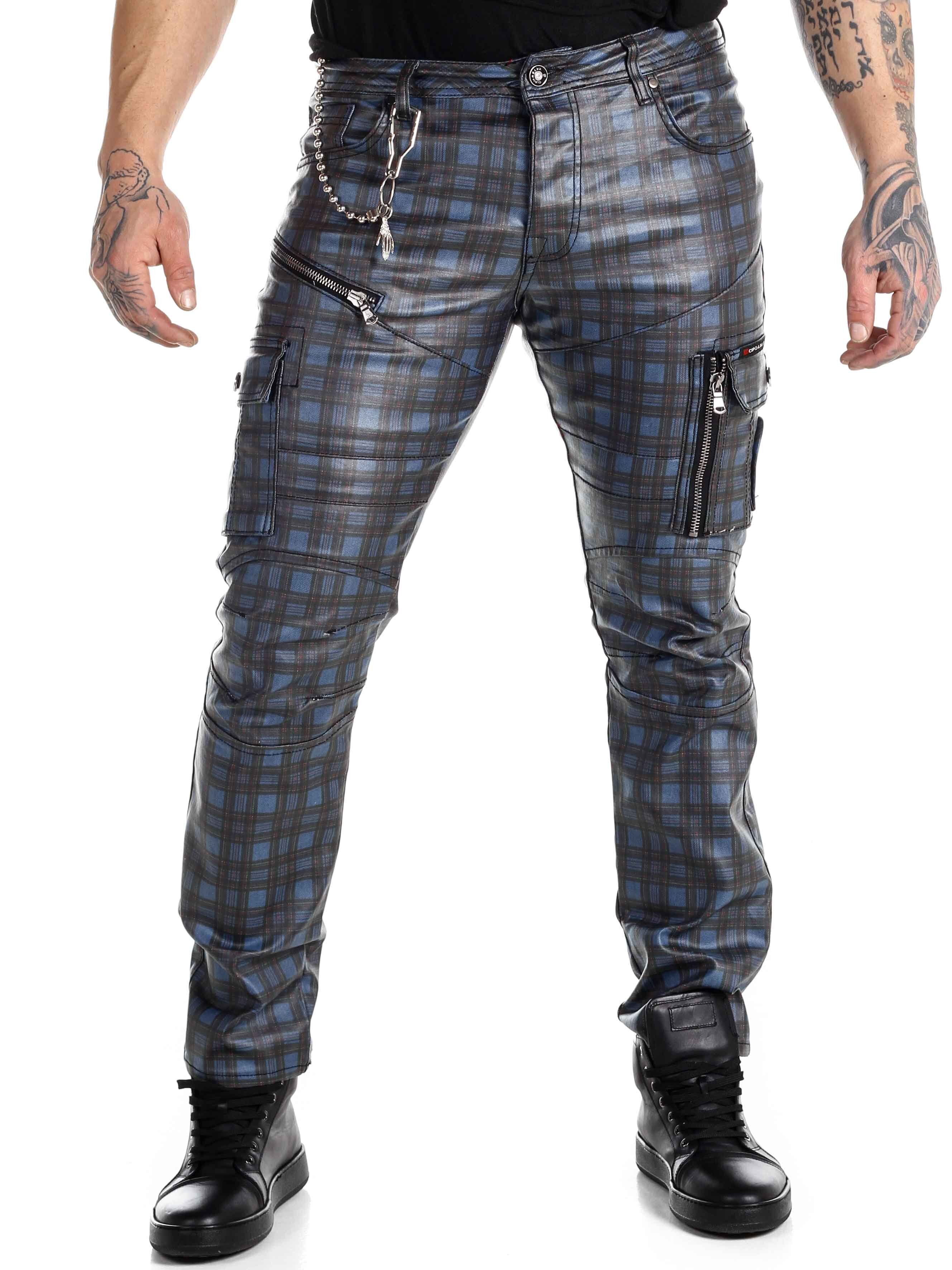 Punkrocker Cipo & Baxx Jeans - Blå