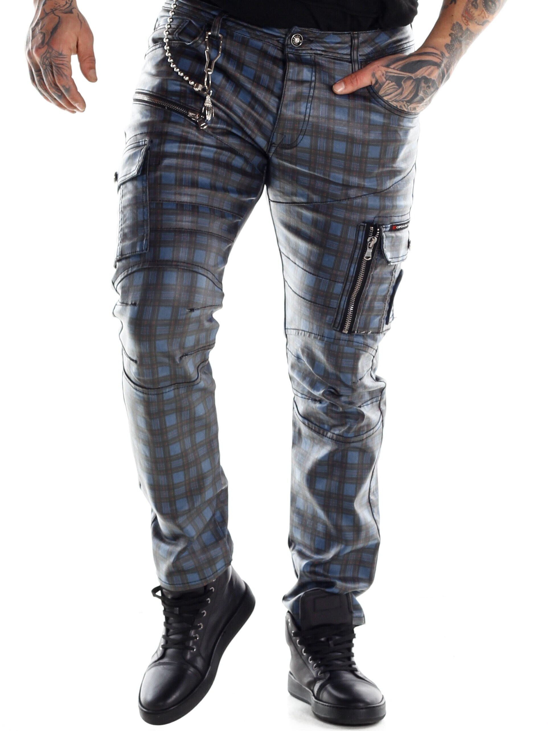 Punkrocker Cipo & Baxx Jeans - Blå
