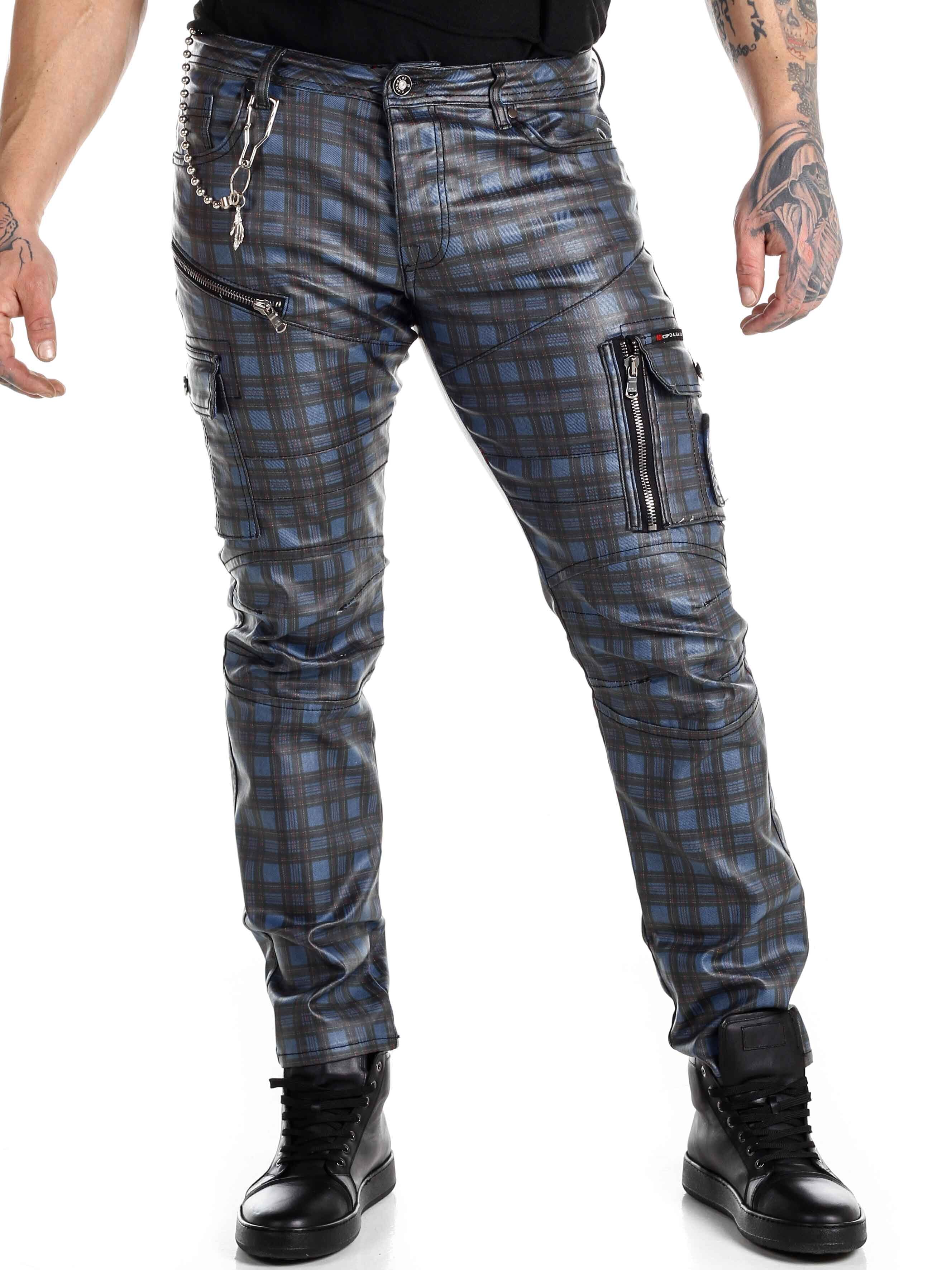 Punkrocker Cipo & Baxx Jeans - Blå