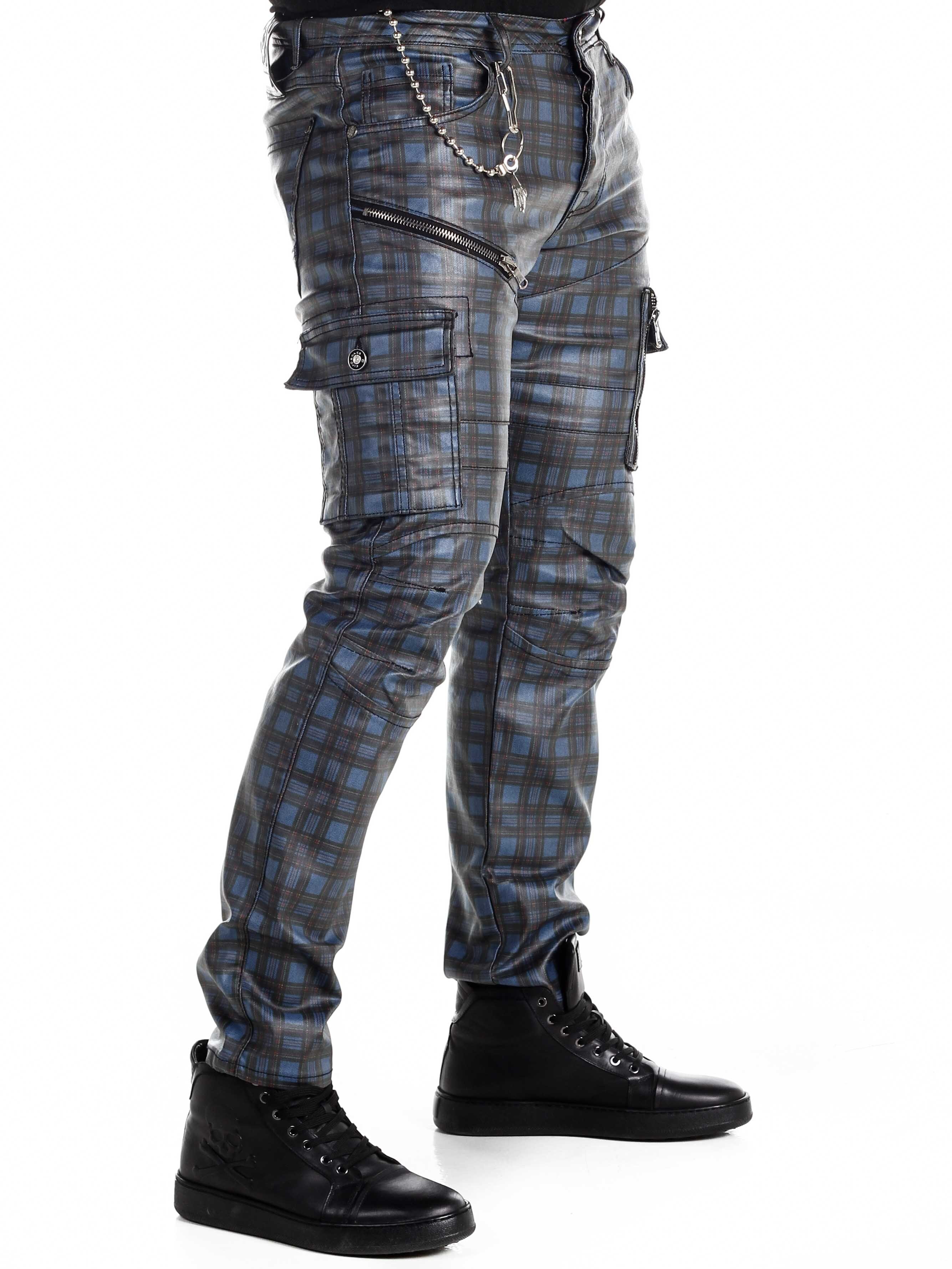 Punkrocker Cipo & Baxx Jeans - Blå