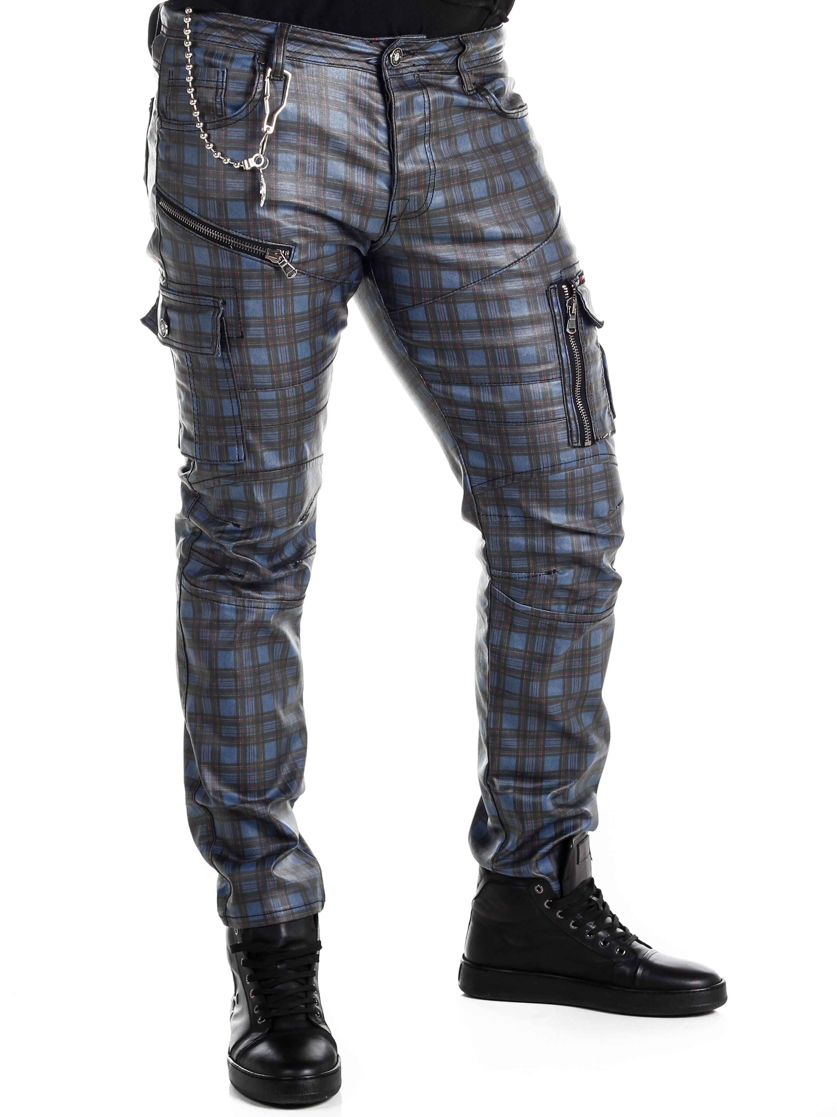 Punkrocker Cipo & Baxx Jeans - Blå