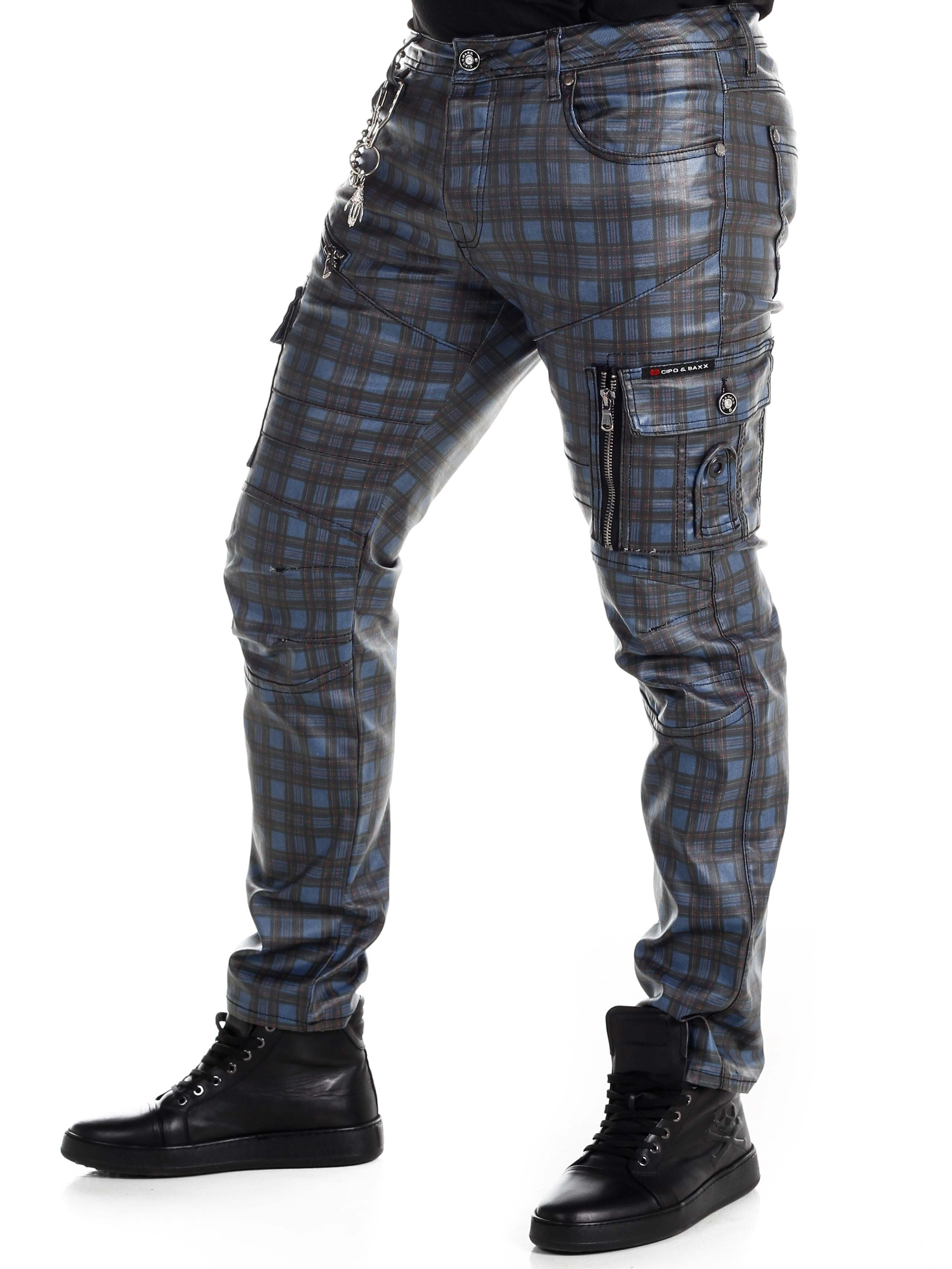 Punkrocker Cipo & Baxx Jeans - Blå