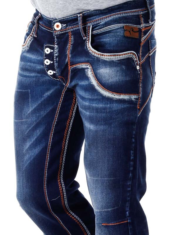 San Antonio Rusty Neal Jeans - Mørkeblå