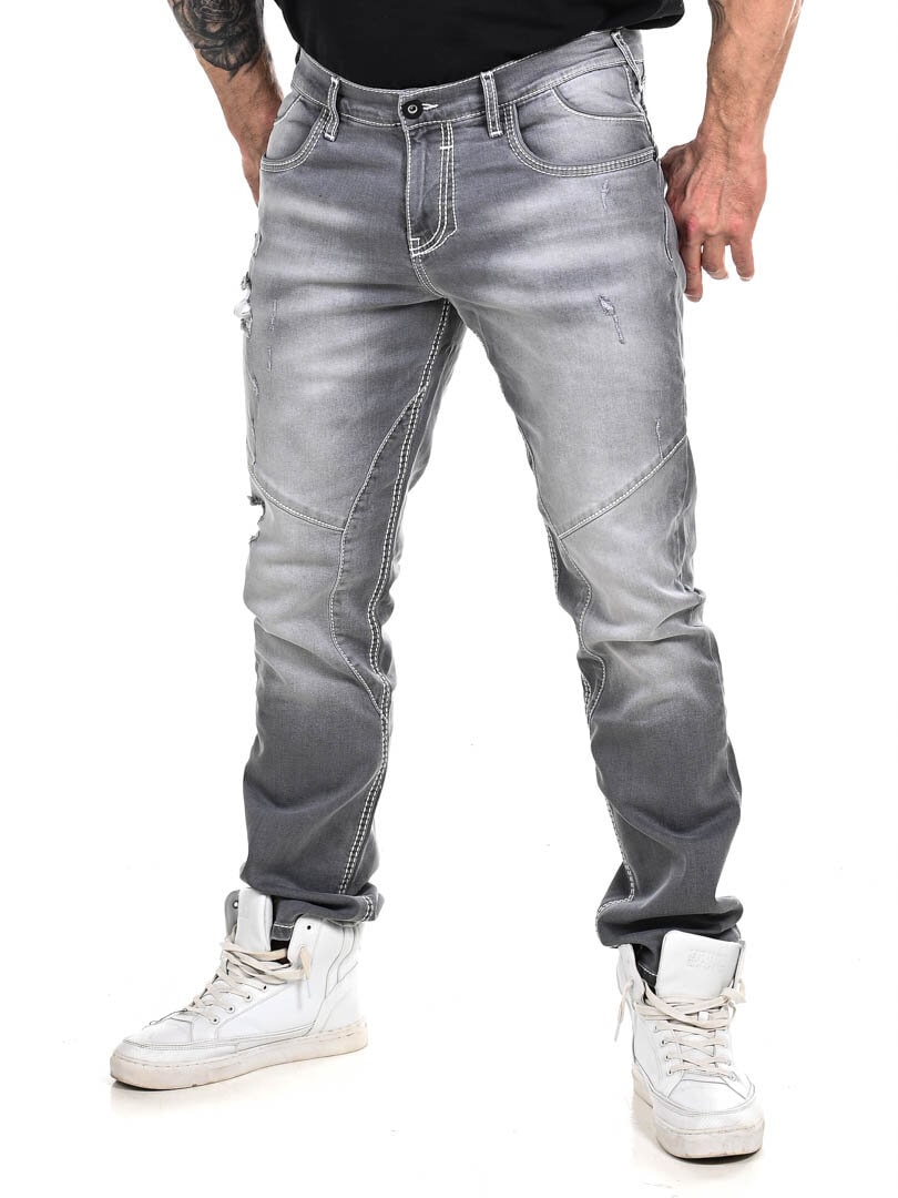 Nisho Rusty Neal Jeans - Grå
