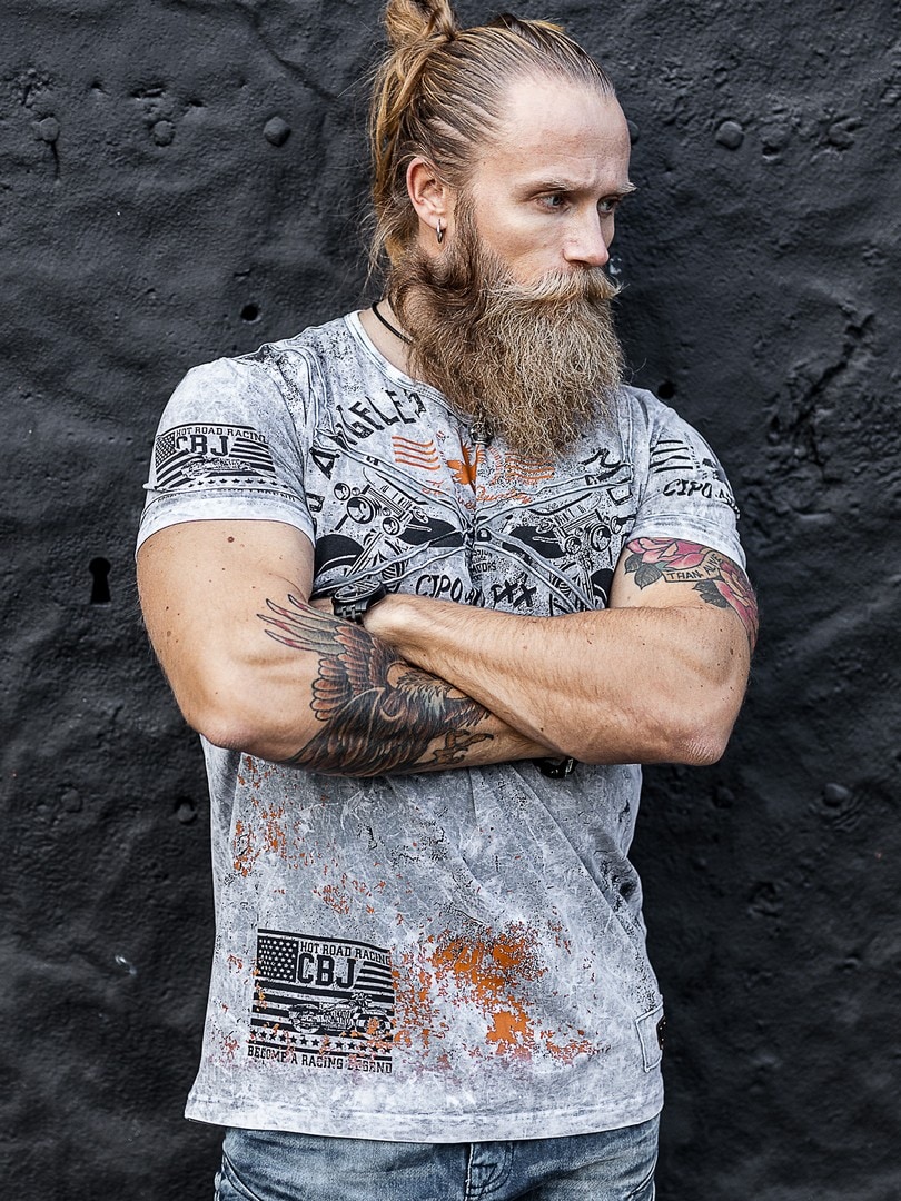 ANGEL VINTAGE CIPO & BAXX TEE - KOKSGRÅ (2)