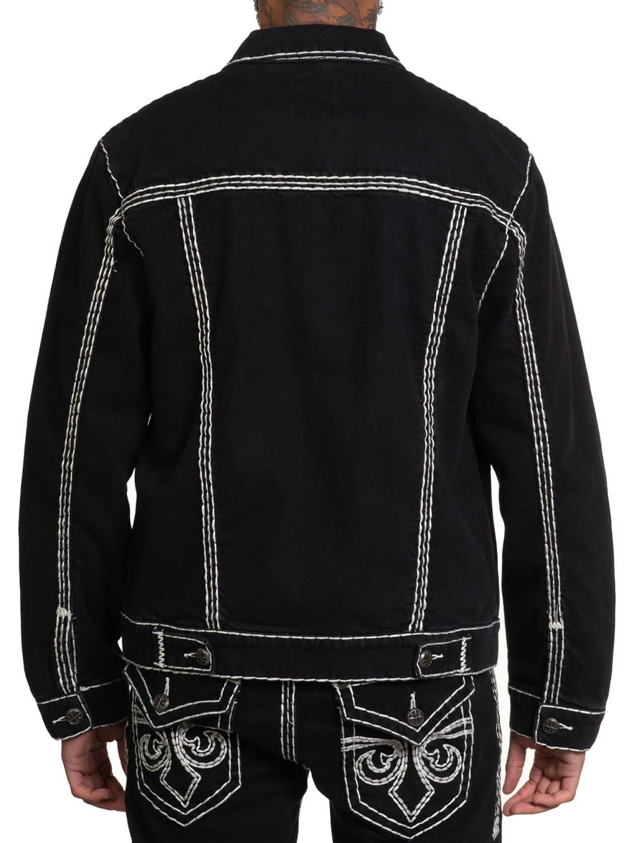Affliction Black Jeansjacka - Svart 1.jpg