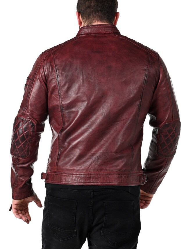 RD Thunder Skinnjakke - Dirty Red