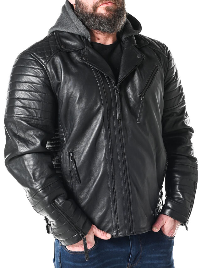 RD Night Rider Skinnjakke - Svart