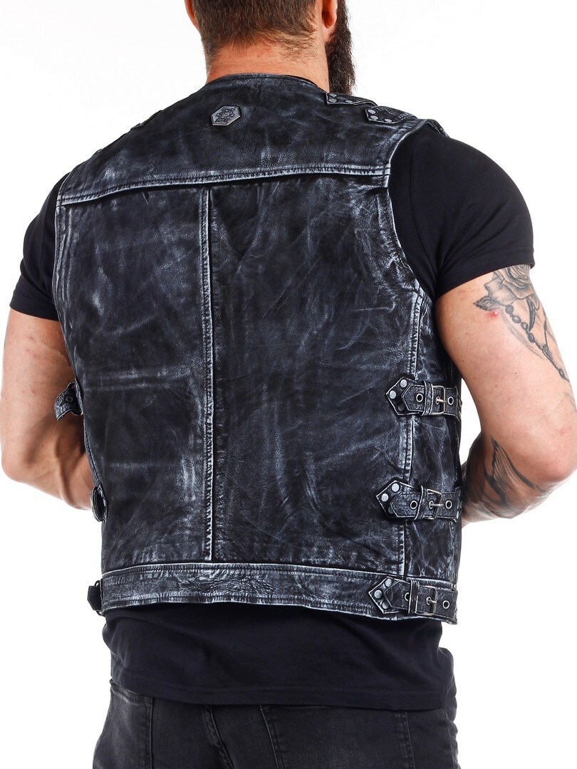 B-BIKER VEST-BLUE GREY (19)