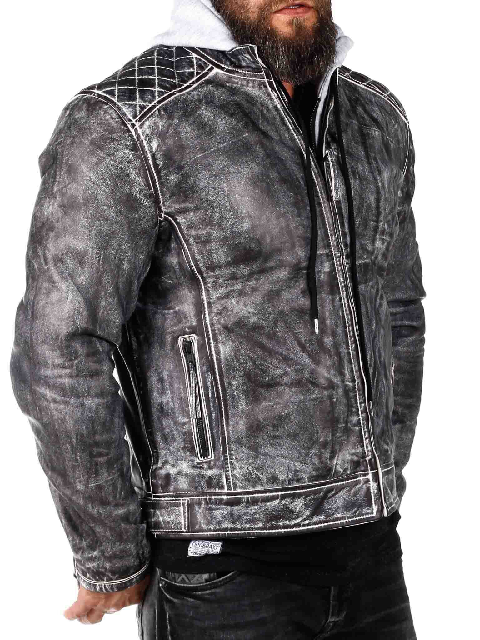 D12 Jason 2 in 1 Skinnjakke- Dirty White