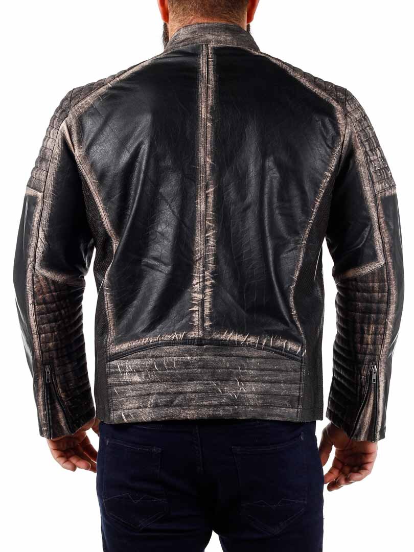 RD Marcone Skinnjakke - Dirty Brown
