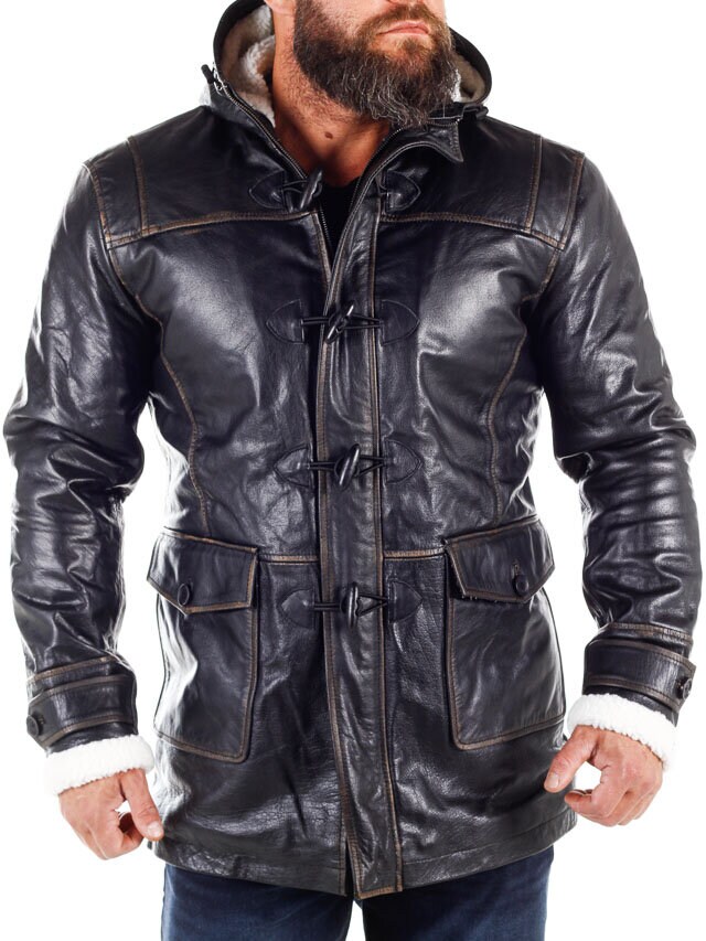 RD Matan Fôret Skinnfrakk - Vintage Black
