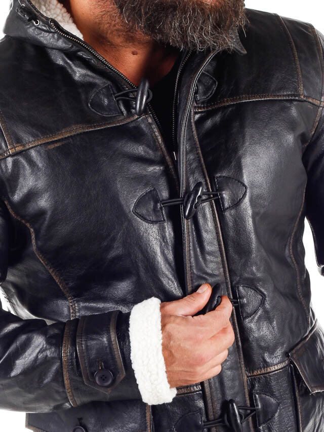 RD Matan Fôret Skinnfrakk - Vintage Black