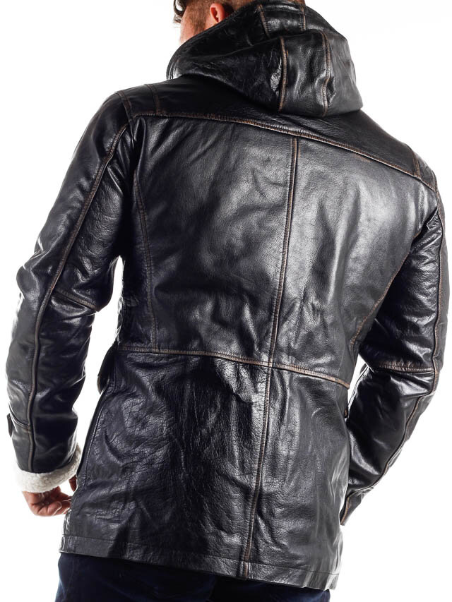 RD Matan Fôret Skinnfrakk - Vintage Black