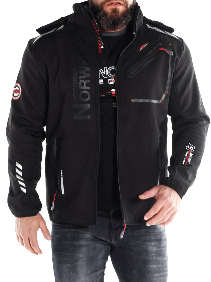 Luzern Geo Norway Softshelljakke - Svart