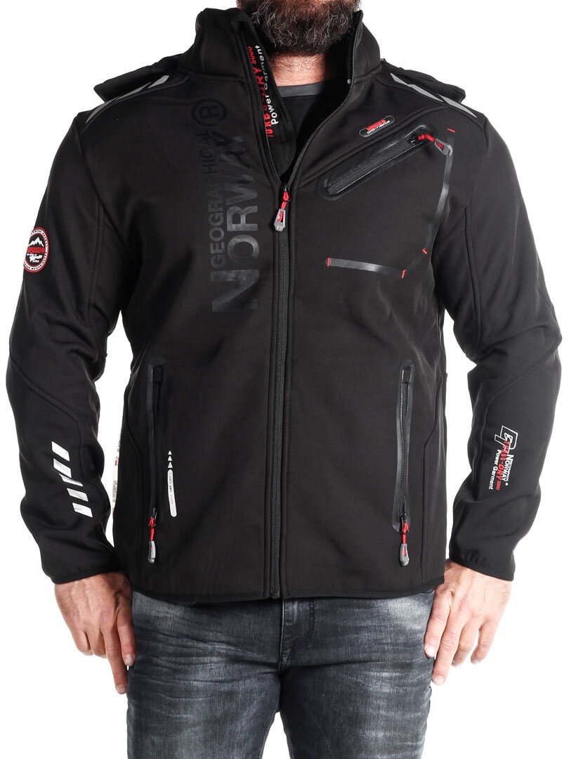 Luzern Geo Norway Softshelljakke - Svart