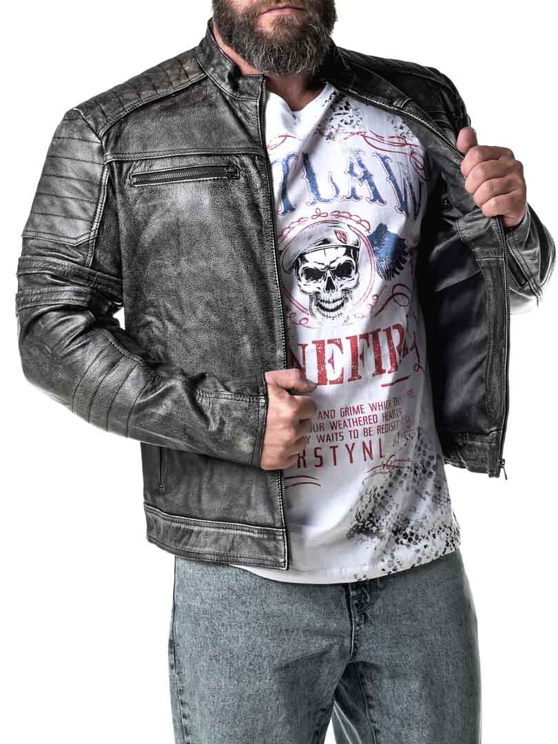 A&D Verna Skinnjakke - Dirty Black
