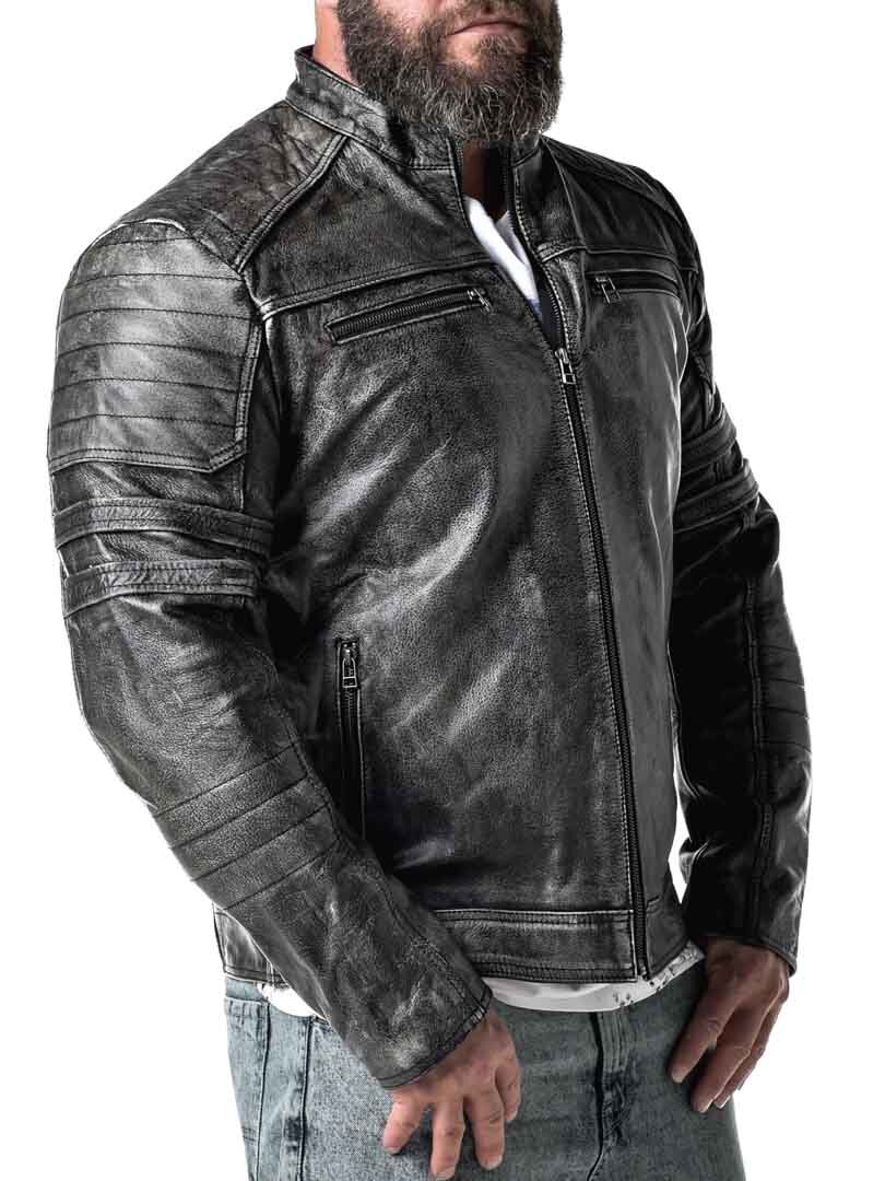 A&D Verna Skinnjakke - Dirty Black