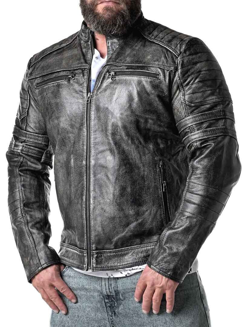 A&D Verna Skinnjakke - Dirty Black