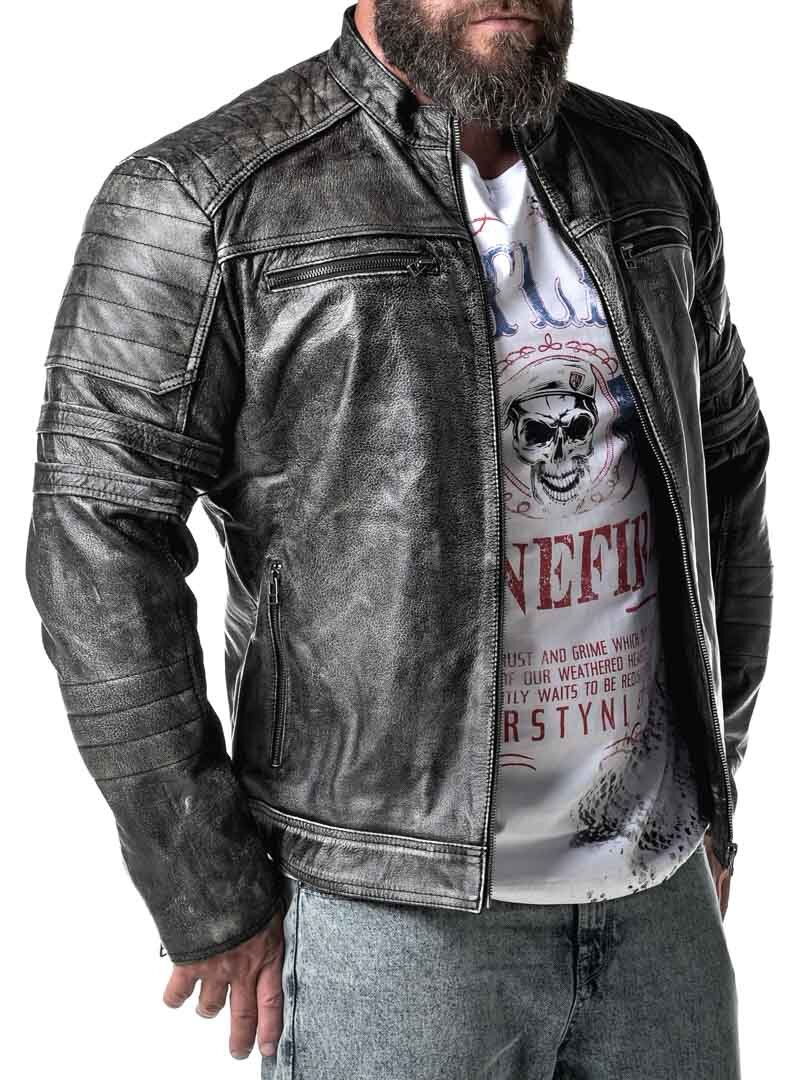 A&D Verna Skinnjakke - Dirty Black